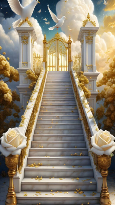 Maximalist Heavenly Gate Digital Display (9:16) template