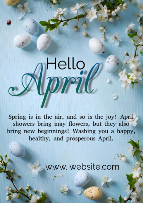 Copy of Maximalist Hello April A4 | PosterMyWall