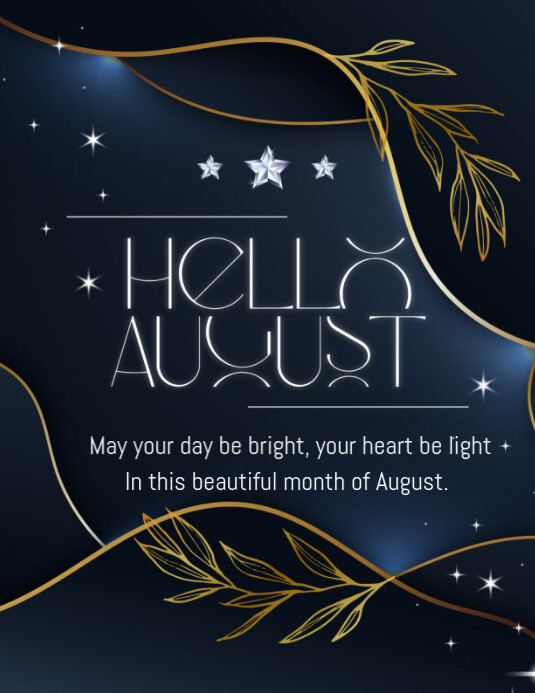 Copy of Maximalist Hello August Online Design Flyer/template Flyer (us ...