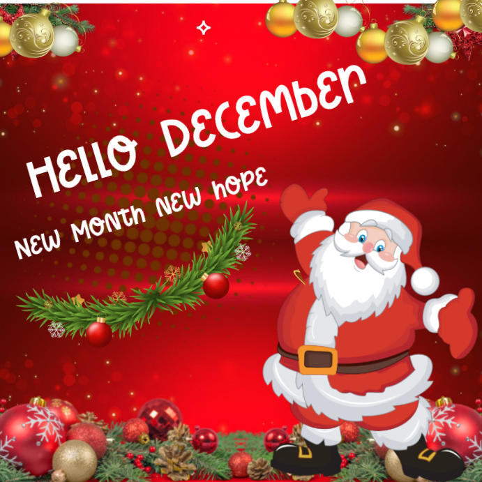Copy of Maximalist Hello December Instagram Post | PosterMyWall