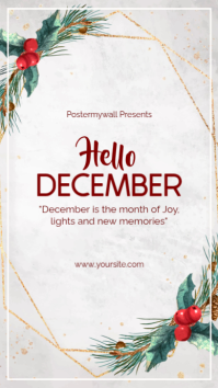 Maximalist Hello December  Instagram Story template