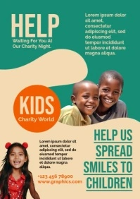 Maximalist Help Charity Poster A3 template