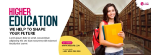 Maximalist Higher Education Ad Template Facebook Cover Photo Facebook-coverfoto
