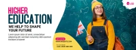 Maximalist Higher Education Ad Template Facebook Cover Photo