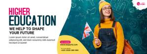 Maximalist Higher Education Ad Template Facebook Cover Photo