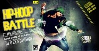 Maximalist Hip Hop Dance Battle Facebook Shared Image Obraz udostępniany na Facebooku template