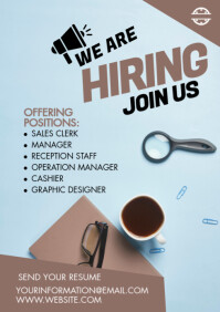 Maximalist Hiring Ad A1 template
