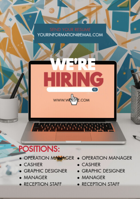 Maximalist Hiring Ad A3 template