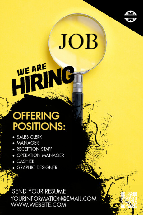 Maximalist Hiring Ad Tumblr Graphic template
