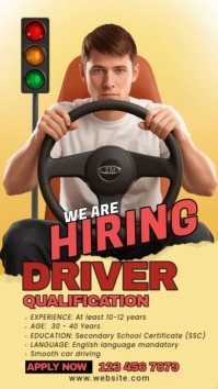 Maximalist Hiring Driver Ad  Instagram Story template