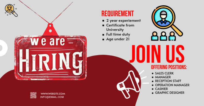 Maximalist Hiring Facebook Event Cover  Facebook Event Cover template
