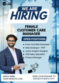 Maximalist Hiring Flyer A5 template