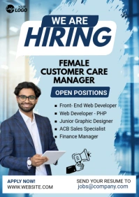 Maximalist Hiring Flyer A5 template