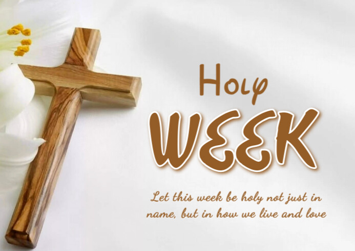 Maximalist Holy Week  A4 template