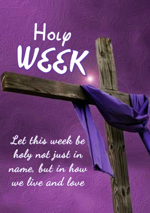 Maximalist Holy Week  A4 template