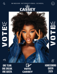 Maximalist Homecoming Queen Flyer Flyer (us Letter) Pamflet (Letter AS) template