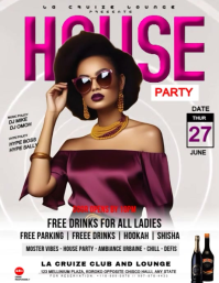 Maximalist House Party Flyer (us Letter) template