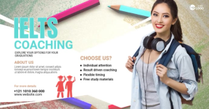 Blanco Maximalist Ielts Coaching Facebook Event Cover Facebook Event Cover Facebook begivenhed cover Template