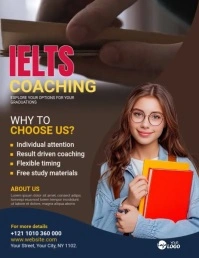 Maximalist Ielts Coaching Flyer Template Flye