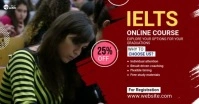 Maximalist Ielts Online Course Ad Facebook Shared Image template
