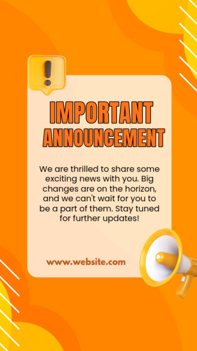 Copy of Maximalist Important Announcement Notification Posters ...