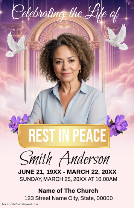 Maximalist In Loving Memory Poster Template A4 | PosterMyWall