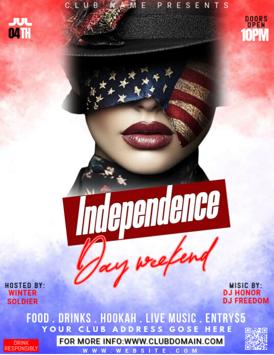 Copy of Maximalist Independemce Day Weekend Party Flyer (us Letter ...