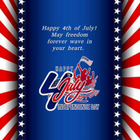 Maximalist Independence Day  Instagram Post template