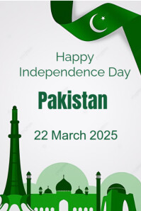 White Maximalist Independence Day  Pinterest Graphic Графика Pinterest Template
