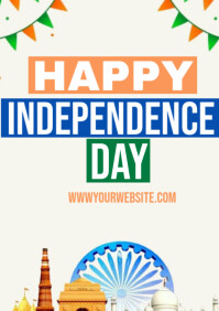 Maximalist India Independence Day A4 template