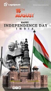 Maximalist India Independence Day / Jai Hind Template Instagram Story