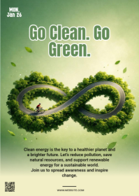 Maximalist International Day Of Clean Energy A6 template