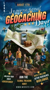 Maximalist International Geocaching Day Insta Instagram Story template