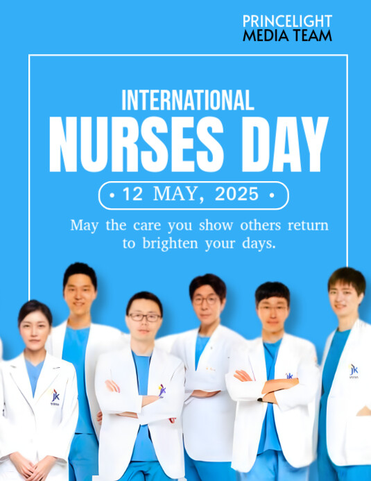 Maximalist International Nurses Day Flyer (us Letter) template