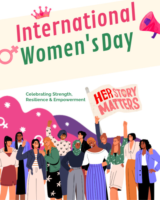Maximalist International Women's Day  Instagram Portrait template