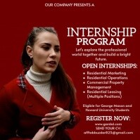 Maximalist Internship Program Ad Instagram Post template