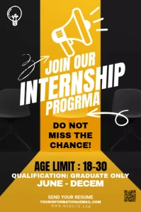 Maximalist Internship Tumblr Graphic template