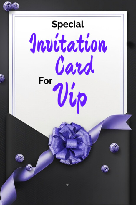 Maximalist Invitation Card Design Template  Poster โปสเตอร์