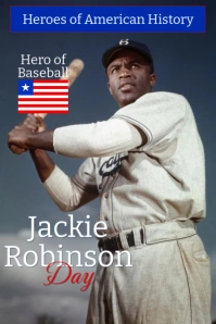 Maximalist Jackie Robinson Day 2025 Pinterest Graphic template