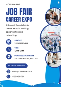 Maximalist Job Fair Program Ad Flyer  A4 template