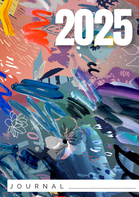Maximalist Journal Colorfull Cover 2025 A4 template