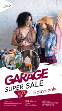 Maximalist Joyful Garage Sale Whatsapp Status template