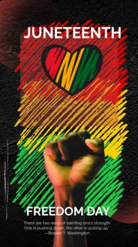 Maximalist Juneteenth Freedom Day Instagram Story Instagram Story template