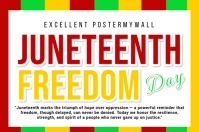 Maximalist Juneteenth Freedom Day Label template