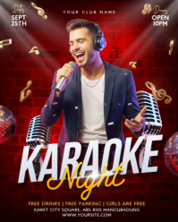 Maximalist Karaoke Night Party  Instagram Portrait template