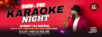 Maximalist Karaoke Party Facebook Cover Photo Facebook-omslagfoto template