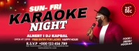 Maximalist Karaoke Party Facebook Cover Photo template