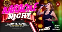 Maximalist Karaoke Party Facebook Event Cover template