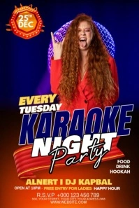 Maximalist Karaoke Party Pinterest Graphic Pinterest-afbeelding template