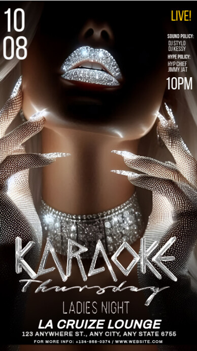 Maximalist Karaoke Thursday  Instagram Story template